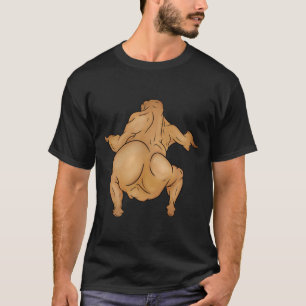 Camiseta básica oscura de Thanksgiving Twerkey