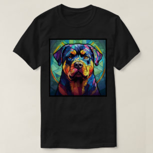 Camiseta básica oscura de vidrio emplomado de Rott