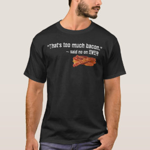 Camiseta básica oscura del hombre de tocino