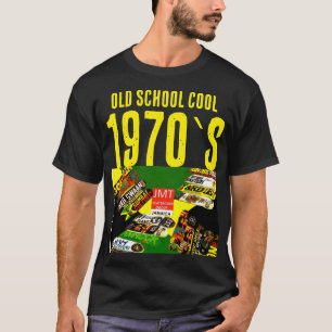 Camiseta básica oscura genial de 1970