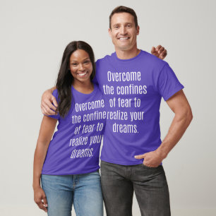 Camiseta básica oscura para hacer realidad tus sue