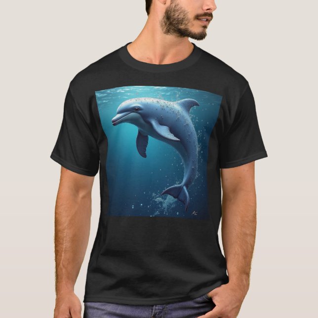 Camiseta básica oscura para hombre (Anverso)