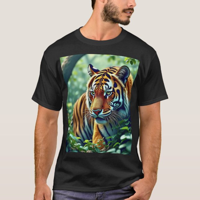 Camiseta básica oscura para hombre (Anverso)