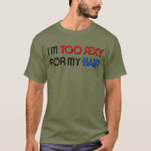 Camiseta básica oscura para hombre demasiado sexy 