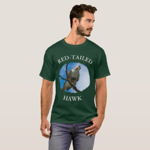 Camiseta básica oscura para hombre 'Halcón en la c