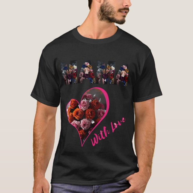 Camiseta básica oscura para mamá (Anverso)