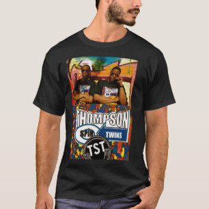 Camiseta básica oscura THOMPSON SPIN TWIN TOUR