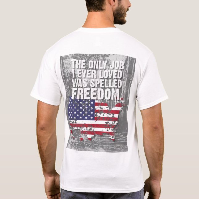 Camiseta Básica Oscura – Trabajo Libertad (Reverso)