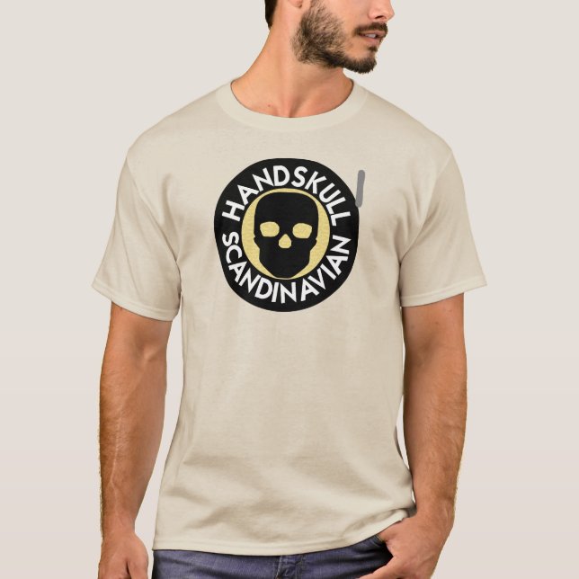 Camiseta básica P4 de HANDSKULL LIV Flax (Anverso)