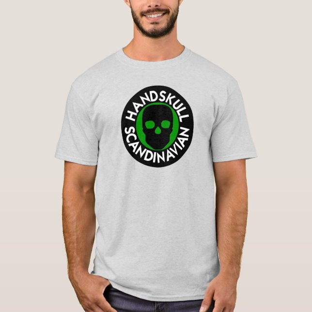 Camiseta básica P4 de HANDSKULL LIV Forest Green (Anverso)