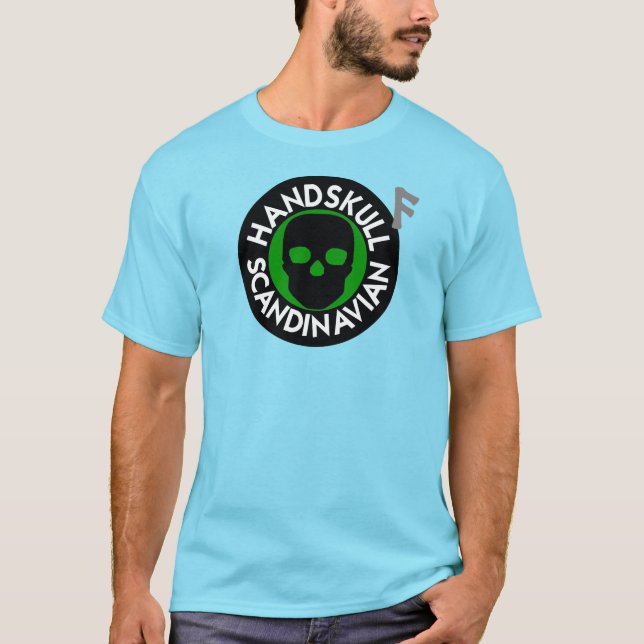 Camiseta básica P4 de HANDSKULL LIV Forest Green (Anverso)