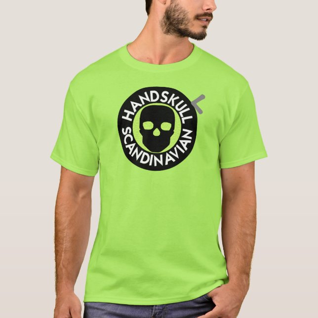 Camiseta básica P4 de HANDSKULL LIV Lime (Anverso)