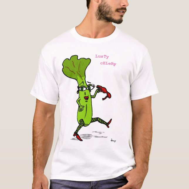 Camiseta básica para adultos Lusty Celery (Anverso)