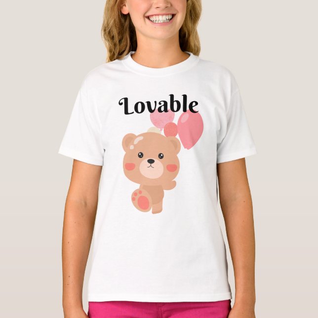 Camiseta básica para Chicas amables (Anverso)