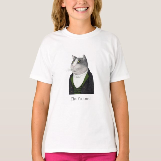 Camiseta básica para Chicas de FOOTMAN CAT (Anverso)
