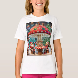 Camiseta básica para chicas: Diseño de hongos para