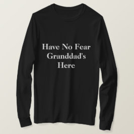 Camiseta básica para hombre Aquí está el abuelo