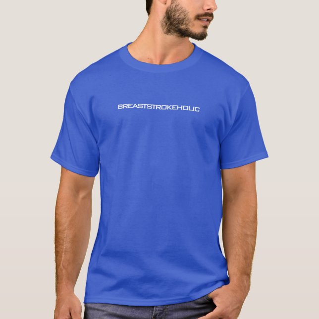 Camiseta básica para hombre | Breaststrokeholic (Anverso)