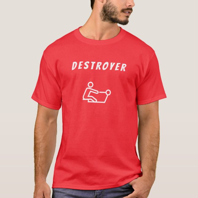 Camiseta básica para hombre | Destruir (Anverso)