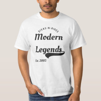 Camiseta básica para hombre Divas-N-Rides Modern L
