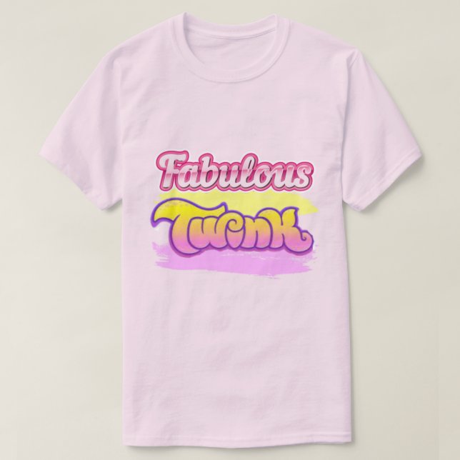 Camiseta básica para hombre Fabulous Twink Pride (Diseño del anverso)