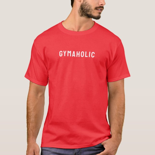 Camiseta básica para hombre | Gymaholic (Anverso)