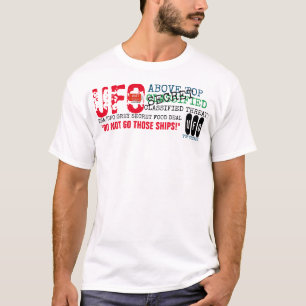 Camiseta básica para hombre UFO ABOVE TOP SECRET