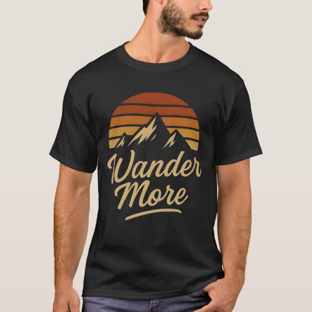 Camiseta básica para hombre Wander More (Anverso)
