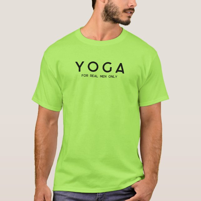 Camiseta básica para hombre | Yoga sólo para hombr (Anverso)