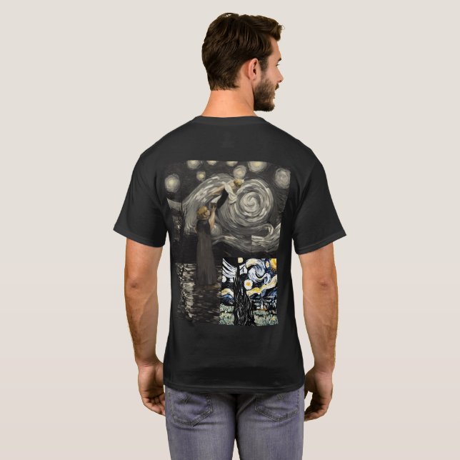Camiseta básica para hombres (Reverso completo)