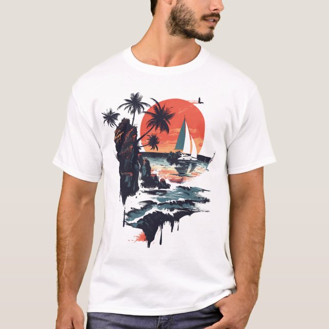 Camiseta básica para hombres (Anverso)