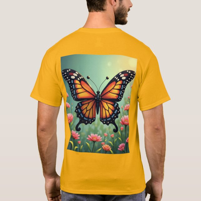 Camiseta básica para hombres (Reverso)