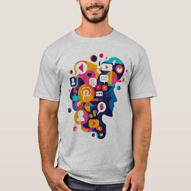 Camiseta básica para hombres (Anverso)