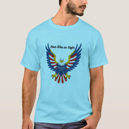 Camiseta básica para hombres con cita de Águila Au