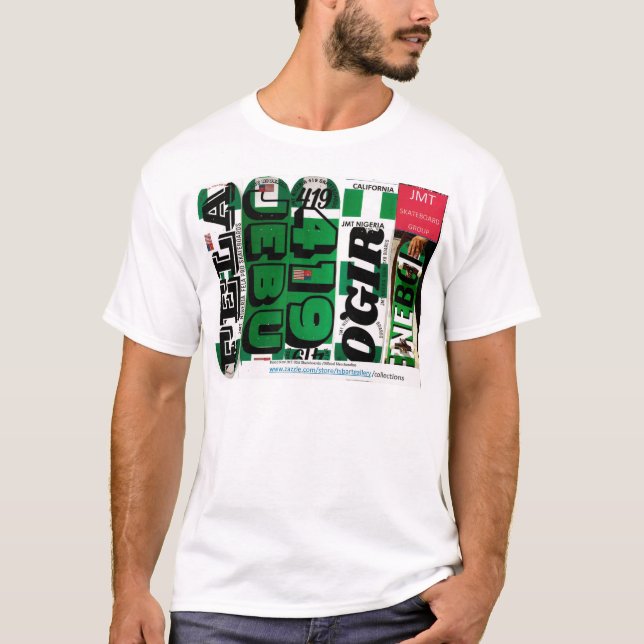 Camiseta básica para hombres de JMT NIGERIA MERCH (Anverso)