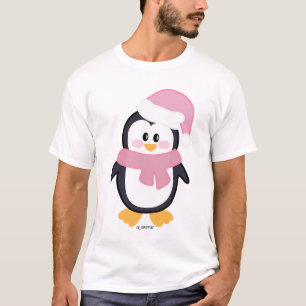 Camiseta básica para hombres de Navidades rosados