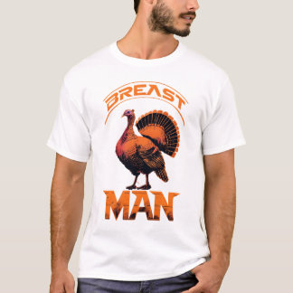 camiseta básica para hombres de pecho