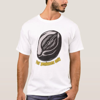 Camiseta básica para hombres genios del café