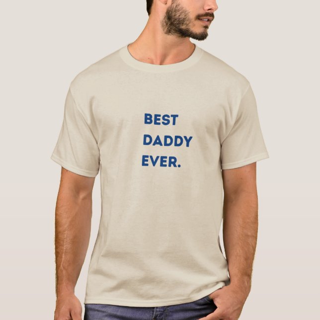 Camiseta básica para hombres - mejor papi de todos (Anverso)