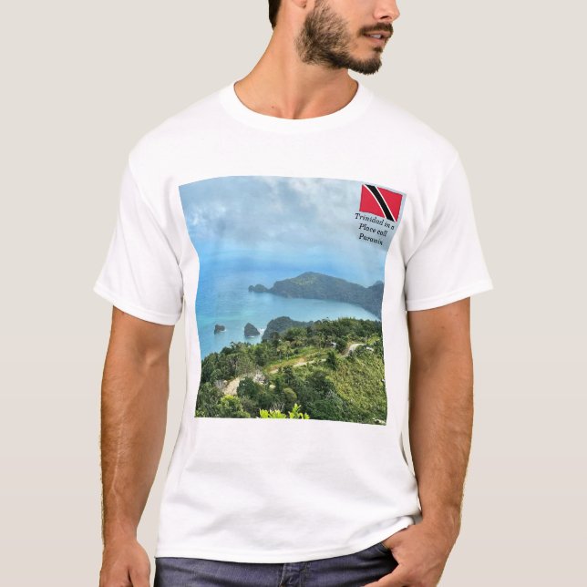 Camiseta básica para hombres y mujeres de trinidad (Anverso)