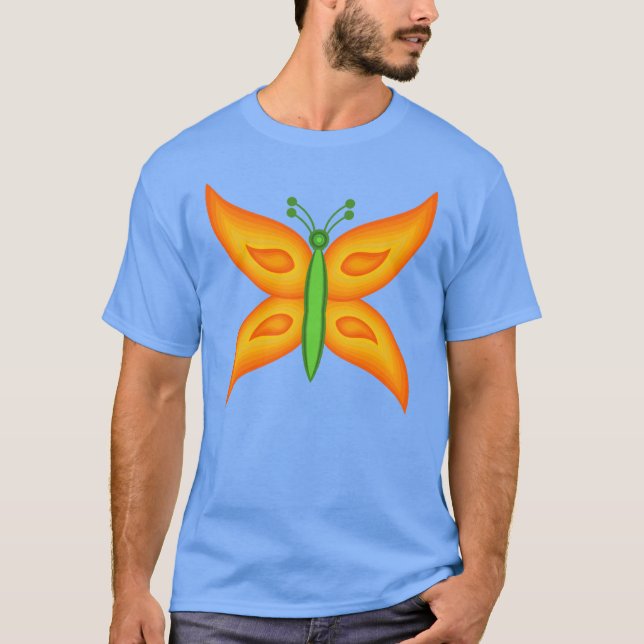 Camiseta básica para mariposa alienígena (Anverso)