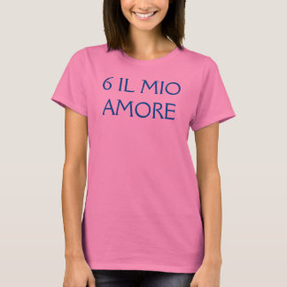 camiseta básica para mujer custom 6 il mio amore