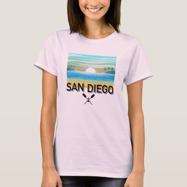 Camiseta básica para mujer de San Diego Design (Anverso)