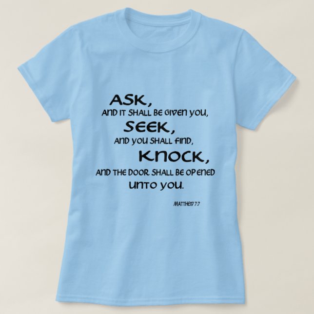 Camiseta básica para mujer del 7:7 de Matthew del (Diseño del anverso)