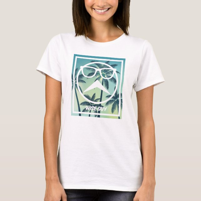 Camiseta básica para mujer en modo vacaciones (Anverso)