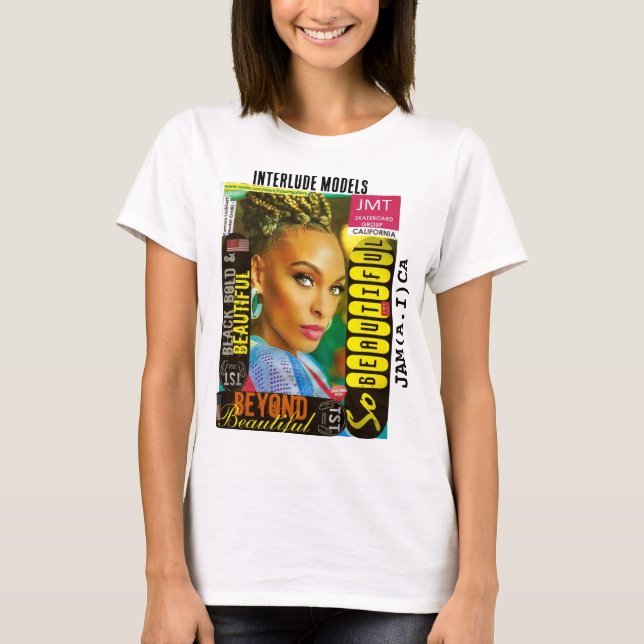 Camiseta básica para mujer INTERLUDE MODELS (Anverso)