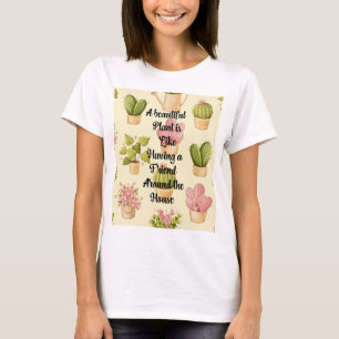 Camiseta básica para mujer Jardín de citas