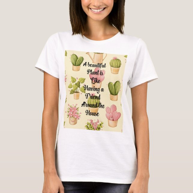 Camiseta básica para mujer | Jardín de citas (Anverso)