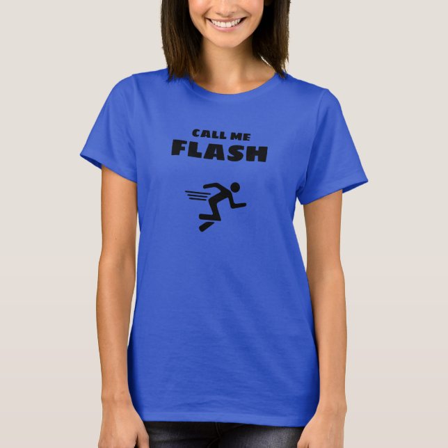 Camiseta básica para mujer | Llame a Flash (Anverso)