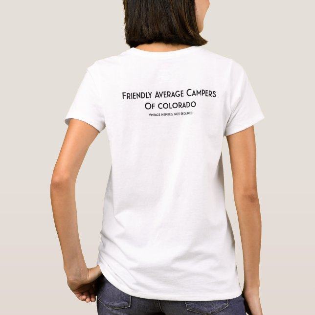 Camiseta básica para mujeres de FAC (Reverso)